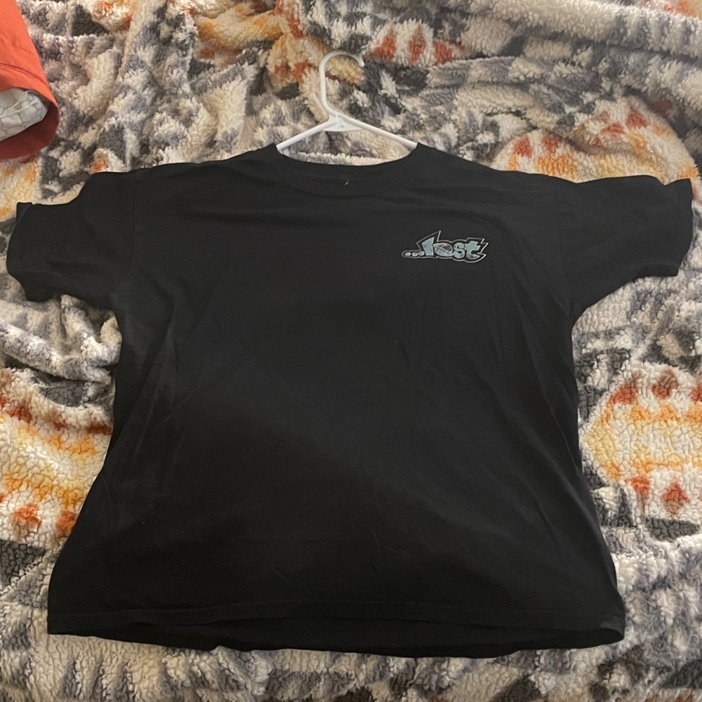Lost Kids Black Tee with Graphic Logo